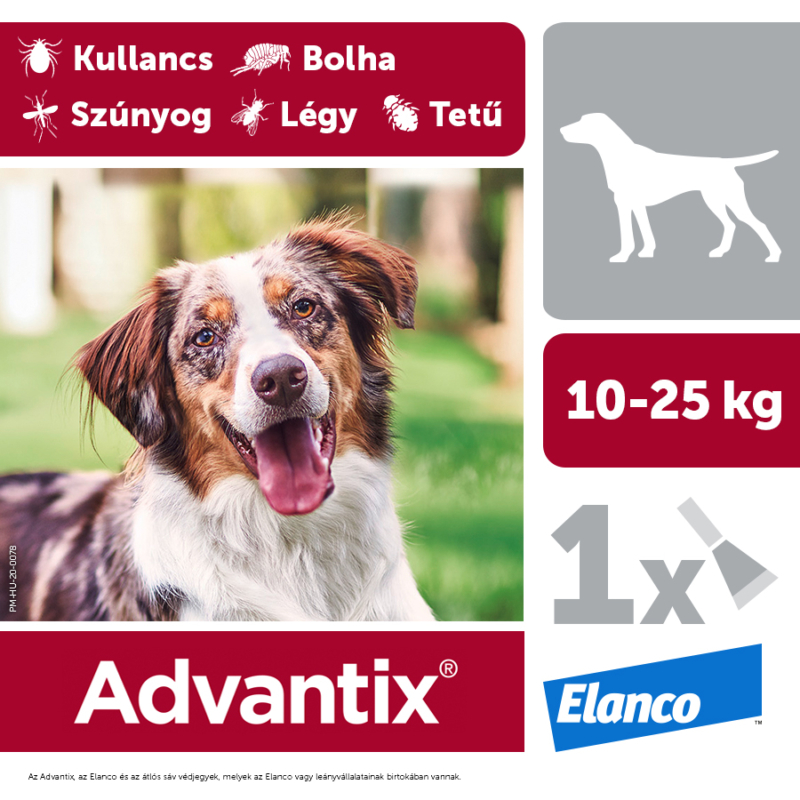Advantix spot-on 2,5 ml 10-25 kg 1x
