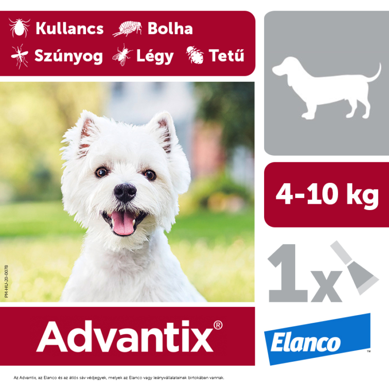 Advantix spot-on 1 ml 4-10 kg 1x