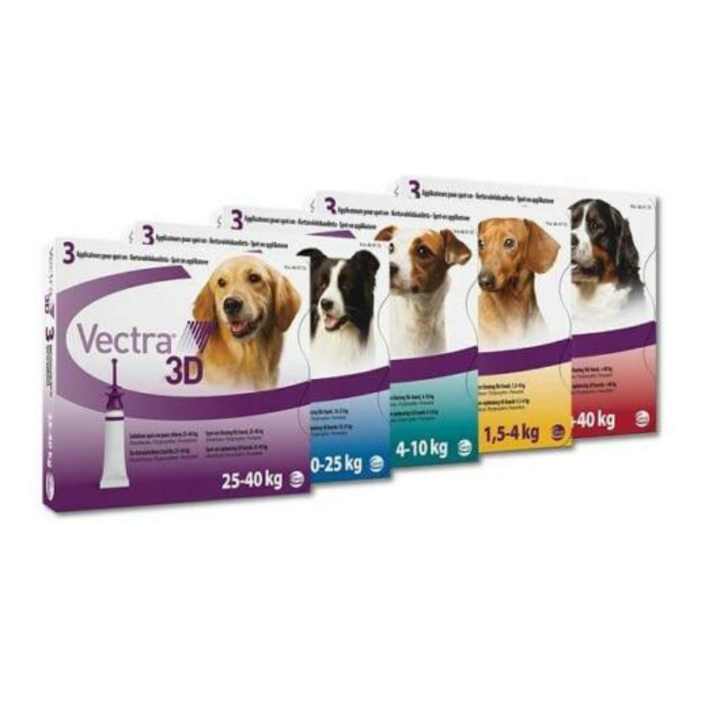 Vectra 3D Spot On 10-25 kg kutyáknak 1 pipetta