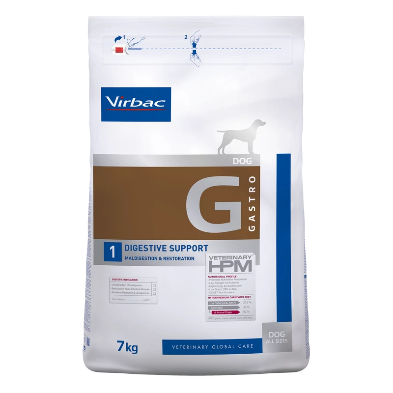 Virbac HPM Diet Dog Digestive Support 7 kg